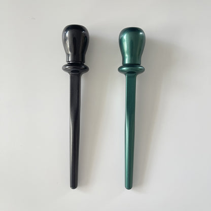 Dark Green and Black Eyeliner Brush - Delouris Beauty